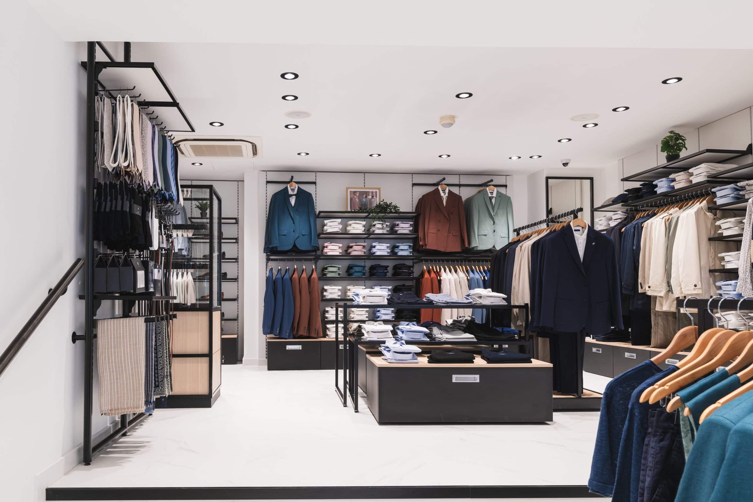 Photographie immobilière au Mans pour commerce de mode et aménagement intérieur